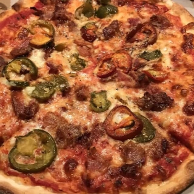 Hot Cherry Pepper Pizza.